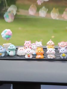 12 con giáp mini biểu cảm dễ thương chất liệu PVC làm  mô hình tiểu cảnh quà tặng trang trí bàn học