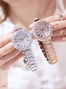 Jam Tangan Wanita Diamond Mewah Stenlish Steel Berlian Tahan Karat Anti Luntur Kaca Hadlex Tahan Gores JTO3 Tahan Air Kedalaman 30 meter