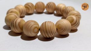 Gelang Kayu PUSAR BUMI Serat Ulir alami ukuran 16 mm