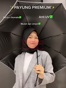 Payung Lipat Otomatis Anti UV / Payung Otomatis Buka Tutup Anti UV - PREMIUM Quality