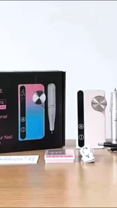 45000RPM Nail Drill Machine Portable Nail Polisher USB Charging Low Voice Electric Nail Lathe with HD LCD Display