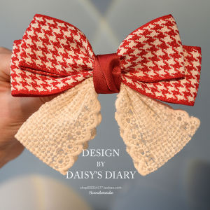 Red Princess Hair Clip for Girls Large Bowknot Hair Accessories Childrens Back of Head Hairpins Kids Fashion Accessories