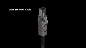 HAGIBIS ENC01 Zinc Alloy 90-Degree Bend Material Ethernet Cable:Premium Build and AestheticsUniversal ConnectivityShielded Cable Black