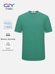GYgoldlion | Moisture Wicking Breathable Loose Round Neck Mens Short Sleeve T-shirt
