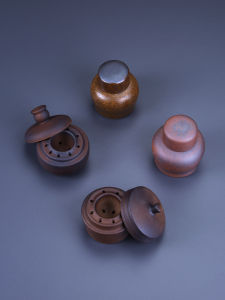 Thickened Ceramic Tea Ceremony Alcohol Lamp Outdoor Tea Cooking Small Hot Pot Insulation Laboratory White Clay Explosion-Proof Home Use Moxibustion