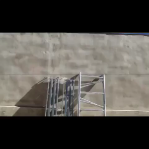 DEKES Heavy Duty Folding Scaffolding 1.2-1.5M Portable Work Platform Complete Set with Adjustable Ladder Aluminum alloy scaffolding