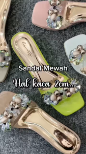 LouisCarnies STD-57 INFINITY Sandal Flat 2cm Heels Hak Kaca Wanita