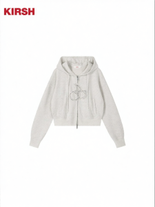 Korean Style Embroidered Loose Hoodie Long Sleeve Top