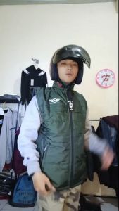 ROMPI STAR PARASUT PRIA JUMBO M L XL XXL Vest Polos waterproof driver bikers antiangin OUTDOOR