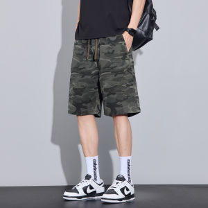 Camo Workwear Shorts Slim Thin Ice Silk Mid Length