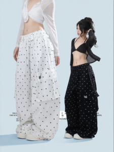 Dots Loose Wide Leg Trousers