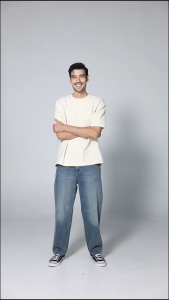 Jack Russel - Men Jeans กางเกงยีนส์ผู้ชาย ทรงขาบาน - Klassik J-6001/BL Baggy Low Rise Wide Leg Blue