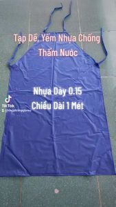 Tạp Dề Nhựa Cao Cấp Chống Thấm Nước Nhựa Dày Dùng Trong Chế Biến. Yếm Nhựa Thủy Sản