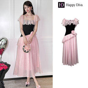 Happy Diva 2025 Womens Summer Dresses Pink Dresses Flower Dresses Casual Dresses Wedding Formal Party Dresses Birthday Party Graduation Ceremony Dresses 51385