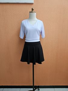 atasan wanita ungu muda pastel RIRINCO cewek L lengan pendek blouse santai