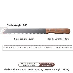 Besee | Precision German Bread Serrated Stainless Steel Knife