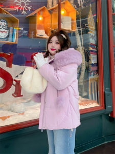 New Chinese Style Short Cotton Jacket with Button for plus Size Women Winter Coat Casual Commute Loose Fit Long Sleeve