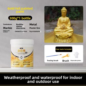 Gold Leaf Paint for Stones and Tombstones