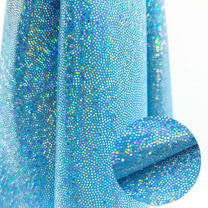 Glitter Laser Polyester Fabric Holographic Iridescent Stage Background Decor Crafts Doll Costume Material DIY 150cm*50/100cm
