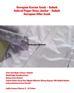 Seragam Siswa Karate Anak + Sabuk | Sakral Karate
