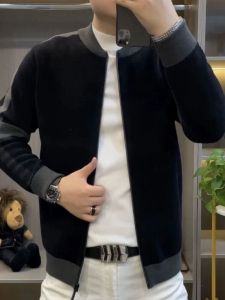 Early Spring New Knitted Open Cardigan Mens Fashion Casual Versatile Comfortable Outerwear Long Sleeve Winter Street Style