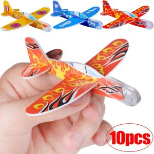 10-1Pcs Mini DIY Hand Throw Flying Glider Planes Kids Game Toys Foam Airplane Party Favors Gift Outdoor Launch Fighter Toy