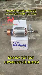 ROTOR (RUỘT) MÁY CẮT SẮT FUWANG (PHÚ QUANG) / BTEC BT357 (THÂN 54 - DÀI 191 - 8R /)