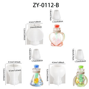 DIY Epoxy Resin Drift Bottle Silicone Mold Night Light Bottle Aromatherapy Quicksand Bottle Mold Home Decor Silicone Mold