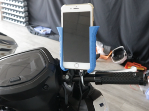 Universal Motorcycle Phone Mount Rechargeable Handlebar Mirror Stem Compatible Anti Fall Super Stable 360° Rotatable Dual Ports Micro USB Type C Automotive