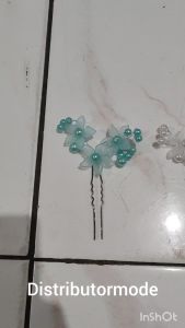 Hairpin 3 Bunga Lancip Hairdo Hiasan Rambut Aksesoris Rambut Pesta Pengantin Bride Wedding Bridesmaid Sister Pesta Arisan Sanggul Tusuk Konde Hairpiece Bando