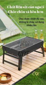 Bếp nướng BBQ có chân gấp gọn - Bếp nướng di động ngoài trời
