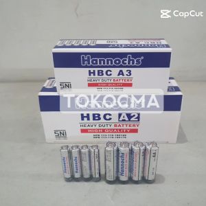 Baterai AA2 & AAA A3 Hannochs SNI - High Quality