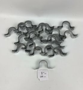 KLEM BESI PLAT PIPA UKURAN 1 INCH HARGA MURAH BARANG BERKUALITAS ISI 100 BIJI PER PACK TERLARIS