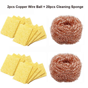 Solder Iron Tip Cleaning Cleaning Sponge Nozzle Tip Copper Wire Cleaner Ball for Cleaning Soldering Irons and Tip