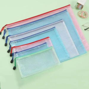 FAMILY`S CHOICE A4/A5/A6 Plastic Envelopes Zipper Envelope Document Storage Pouch Bag Holder Waterproof Stationery Envelope Document Plastic Envelopes Zipper