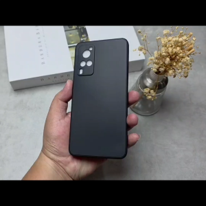 Case for Vivo X50 Vivo X50 Pro Vivo X60 Macaron Square Black / Case Square Edge Vivo X50 Vivo X50 Pro Vivo X60