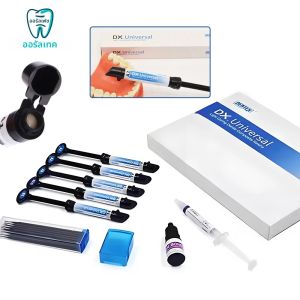 เรซิ่น Universal Dental Dentex Curing Light กาวคอมโพสิตกาว/Etch GEL ชุดฟื้นฟู Flowable บรรจุ NANO HYBRID