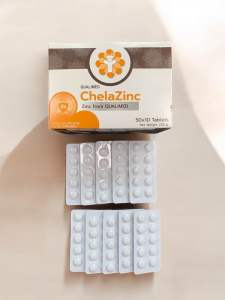 ซิ้งค์ Chela Zinc Qualimed Chelated Zinc ควอลิเมด คีลาซิงค์ แบ่งขาย แยกแผง แผงละ10เม็ด