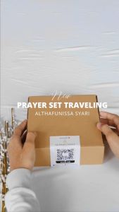 Mukena Sajadah Althafunissa | Set Travel Prayer Mink Grey