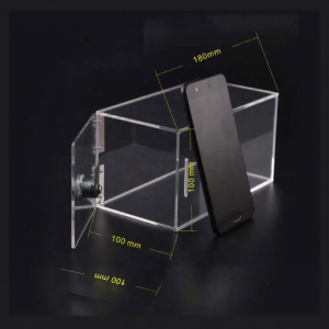 Acrylic Phone Storage Cabinet Transparent Wall-mounted