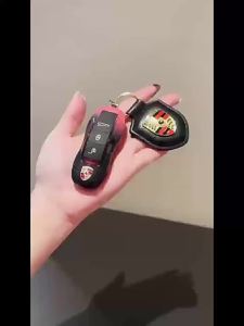 Applicable to Porsche Gradient Key Shell  Macan Panamera 911/Taycan Key Chain Modification