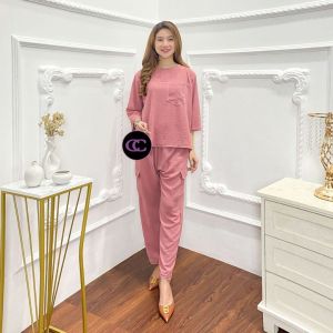 CICI Polos baju setelan wanita kekinian one set korean style terbaru 2024 setcel cargo lis