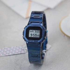 Jam Tangan Couple Viral Digital Tali Rantai Original