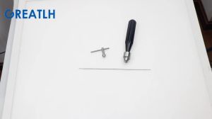 Orthopedic Bone Hand Drill Aluminum Handle Hollow Hand Drill Veterinary Orthopedic Instrument
