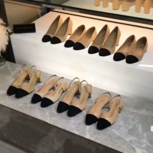 เหมือนแบบ รองเท้าส้นสูง รองเท้ารัดส้น ทูโทร สไตล์แบรนด์ D118