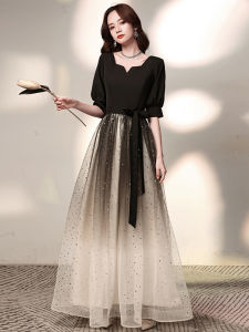 plus Size Evening Gown Elegant Plump Sister Dress for Banquet Performance Wedding Party Long A-Line Skirt One-Shoulder Embroidery