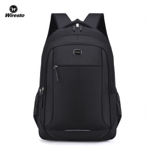 Wiresto Fashion Men’s Backpack Portable Laptop Backpack Oxford Cloth Business Travel Bag Notebook Bag Waterproof Backpack College Commuting Backpack Leisure School Bag For Travel Study Business