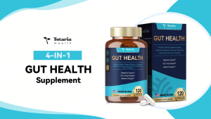 Suplemen Kesehatan Usus 4-in-1 dengan Probiotik Prebiotik Postbiotik & Enzim Pencernaan untuk Wanita & Pria 60 Miliar CFU Probiotik untuk Usus dan Pencernaan Meningkatkan Kekebalan Tubuh Kulit Bercahaya