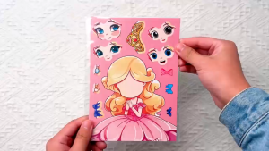 Little Buddy Kids Princess Make A Face Stickers Vivid Pattern & Easy Peel Mix & Match To Create Unique Looks For Young Girls & Caregivers Family Play & Holiday Gift Pack