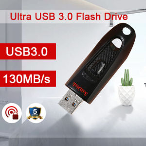 SanDisk Ultra USB 3.0 Flash Drive 16GB/32GB/64GB/128GB/256GB/512GB Pen Drive Read speed up to 130MB/s CZ48 Flash Disk USB3.0